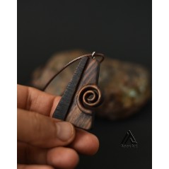 گردنبدن چوبی اسپیرالی طرح زندگی
