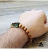 دستبند چوبی و رزینی طرح متین