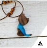 گردنبند چوبی طرح گربه