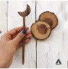 پین مو چوبی طرح هلال ماه