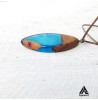 گردنبند چوب و رزینی طرح اشک