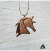 گردن آویز چوبی سر اسب