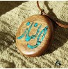 گردنبند فیروزه کوبی شده طرح الناز