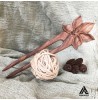 پین چوبی منبت کاری شده طرح گل