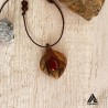 گردنبند چوبی طرح ثمین