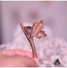 پین چوبی منبت کاری شده طرح برگ چنار