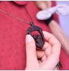 گردنبند چوبی طرح بلوط و سنجاب