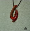 گردنبند رزینی طرح قلاب