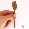 گیره مو چوبی طرح بنفشه