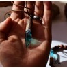 ست دستبند و گردنبند چوبی و رزینی طرح شفق