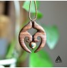 گردنبند چوبی طرح اسلیمی