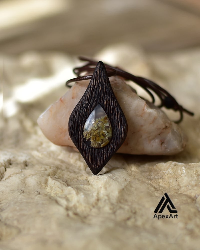 گردنبند عقیق طرح اشک