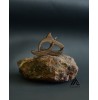 گردنبند چوبی طرح ه دو چشم