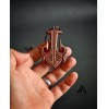 گردنبند چوبی طرح قلاب دو سر