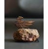 گردنبند چوبی طرح عقاب
