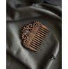 شانه چوبی منبت کاری طرح ملکه