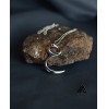 گردنبند استیل طرح حرف ع