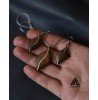 ست گردنبند و گوشواره چوبی طرح آرینا