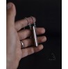 گردنبند چوب و فلز استوانه ای مینیمال