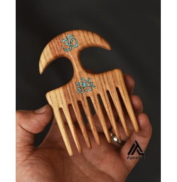 شانه چوبی طرح کمان