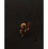گردنبند چوبی طرح ژیوار