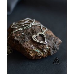 ست گردنبند استیل طرح قلب