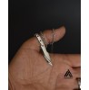 گردنبند استیل طرح چاقو شکاری