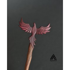 پین مو  چوبی طرح ققنوس