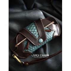 قاب عینک چرم طرح ماهی