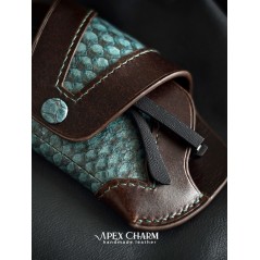 قاب عینک چرم طرح ماهی