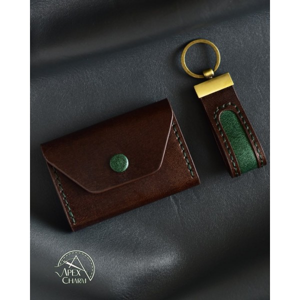 ست جاکلیدی و جاکارتی چرم