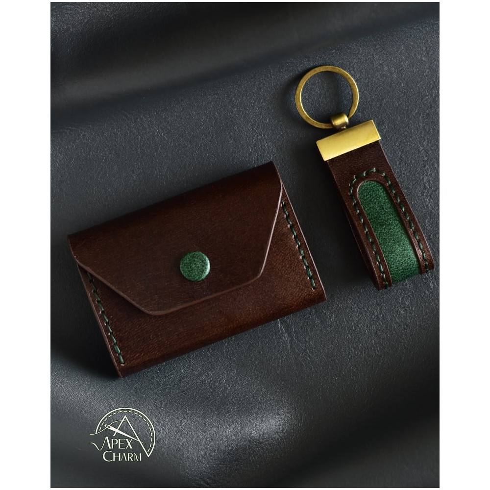 ست جاکلیدی و جاکارتی چرم