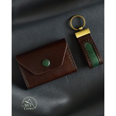 ست جاکلیدی و جاکارتی چرم