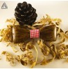 پاپیون چوبی کلاسیک طرح پرند