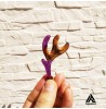 گردنبند چوبی طرح شاخ گوزن مدل تلفیقی