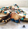 گردنبند چوبی طرح آدرینا