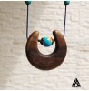 گردنبند چوبی طرح هلال